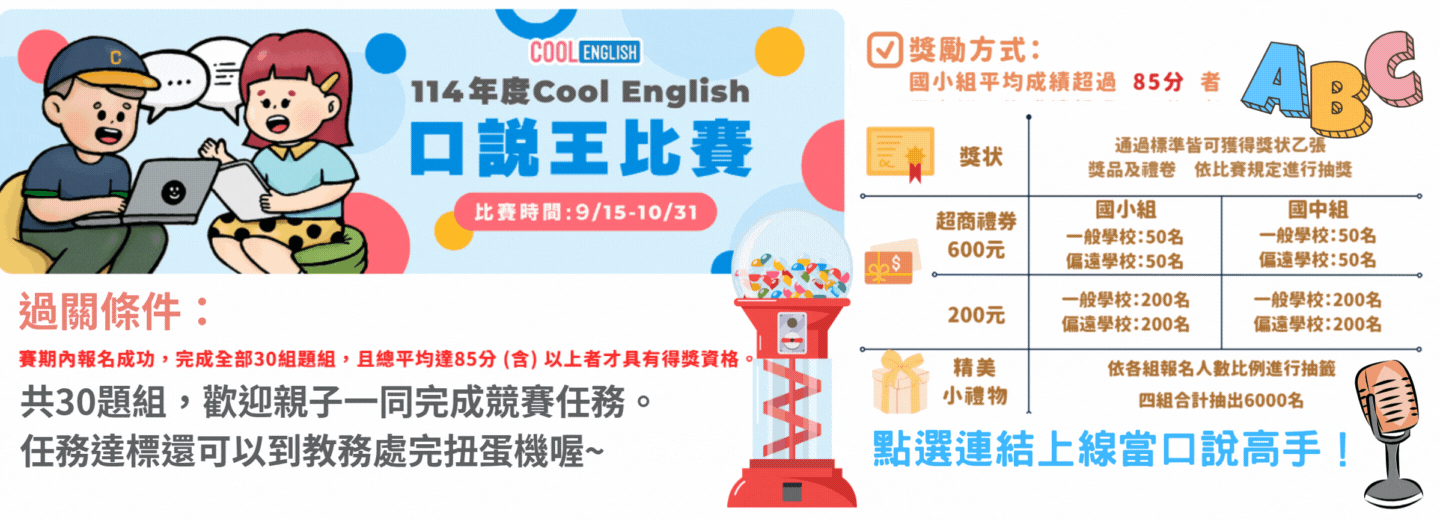 114Cool English口說王比賽